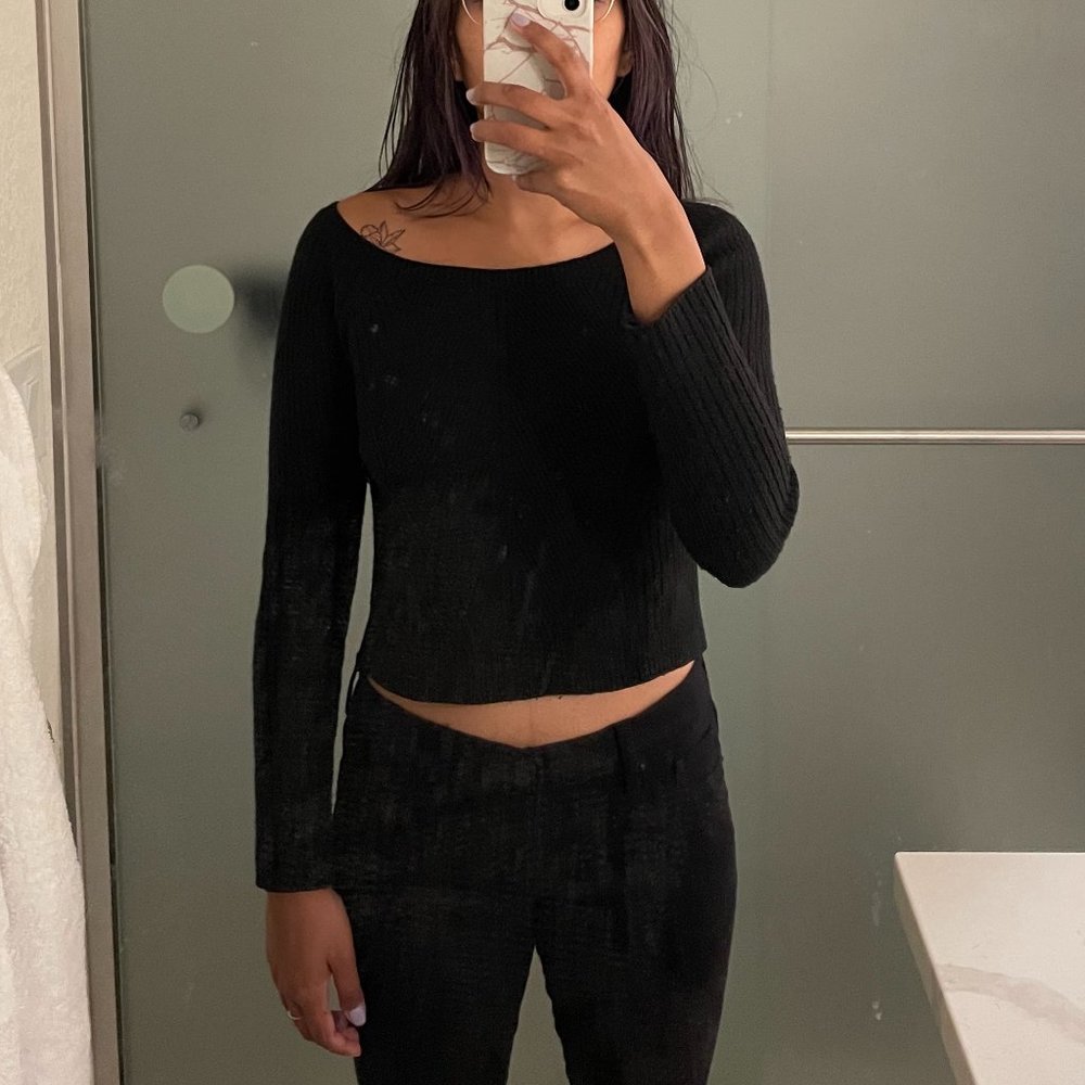 Black Knit Express Sweater